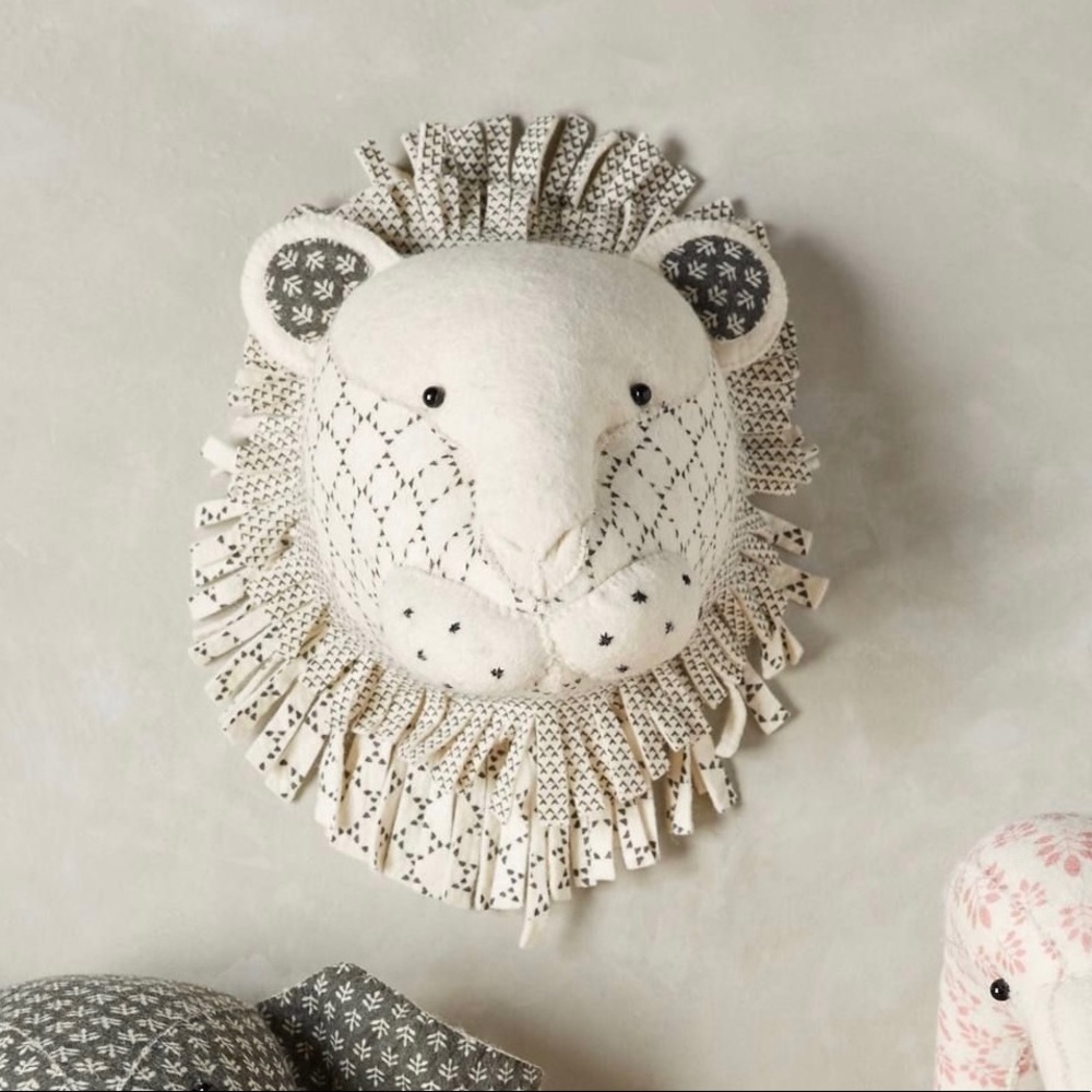 Lion Felt Taxidermy
